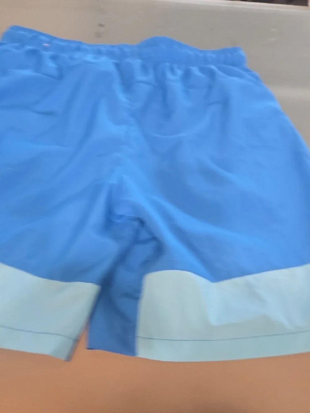 Nike Bright Blue Men's Athletic Shorts with Black Swoosh
